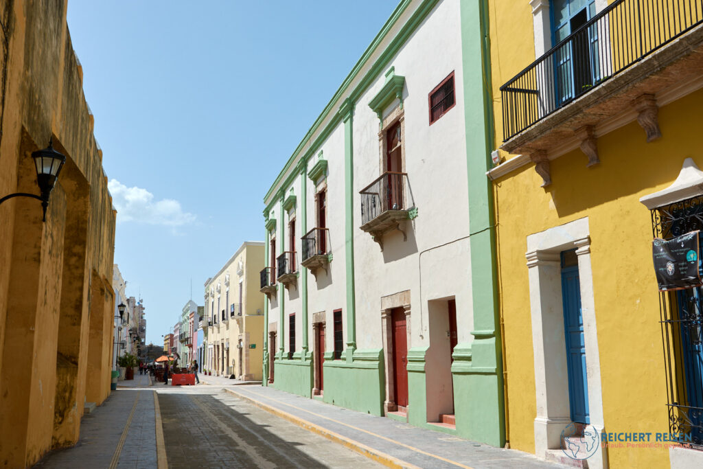 Bunte Häuser in Campeche