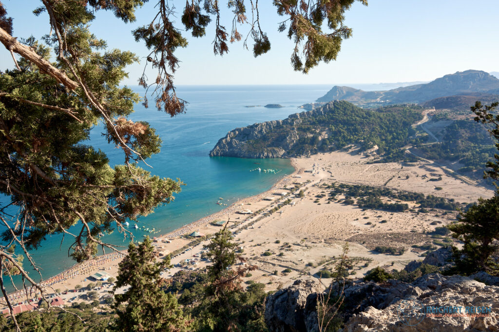 Blick auf Tsambika Beach