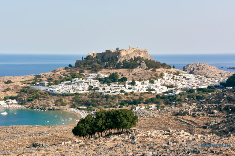 Blick auf Lindos