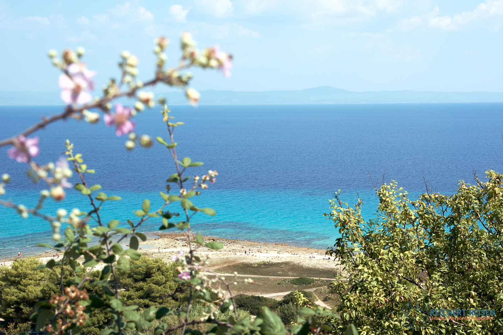 Blick auf das Meer und Sithonia